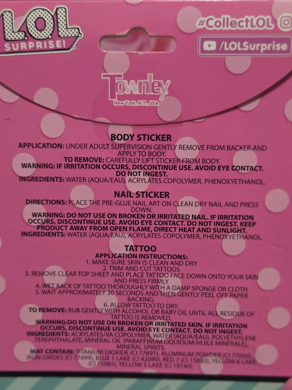 L.O.L. Surprise! Nail & Body Art Set - Pink